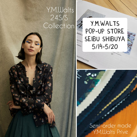 【予告】西武渋谷店A館3階 Y.M.Walts POP-UP STORE 開催します。