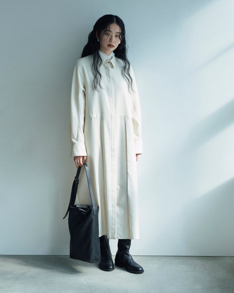 Wrinkle-Resistant Godet Sleeve Dress|防シワマチスリーブワンピース