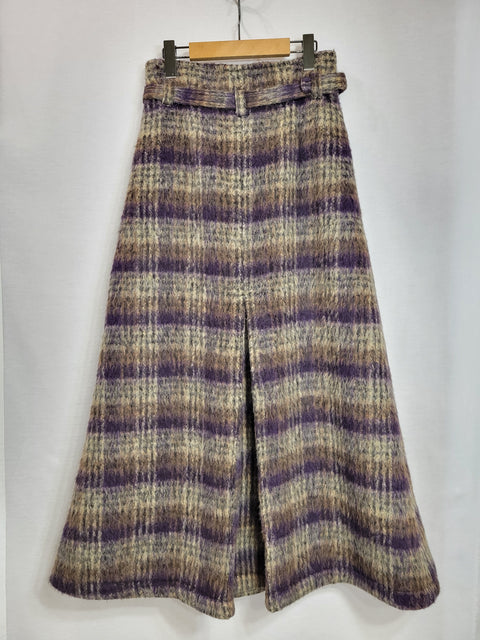 High-Waist Belted Skirt|ベルト付きハイウエストスカート