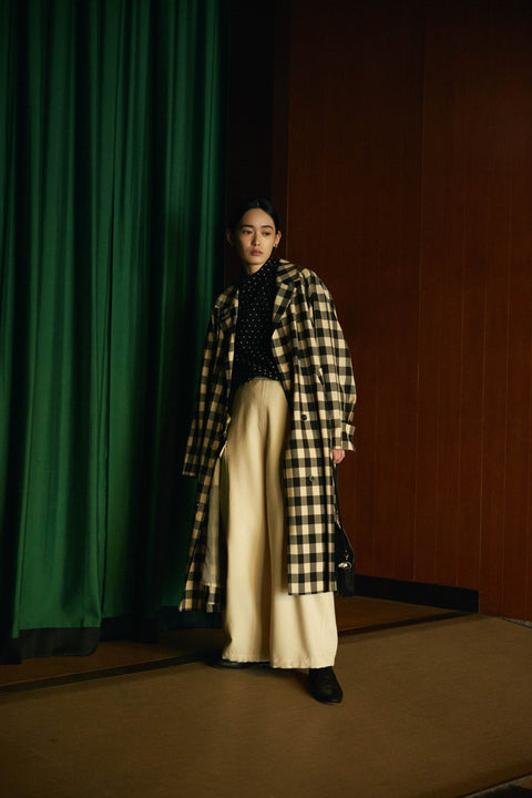 Raglan Sleeve Classic Check Coat|ラグラン切替コート