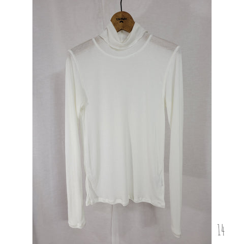 後衿ロングスリーブカットソーTOPS