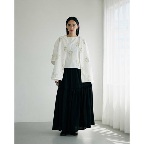 YN2ヨークギャザーオープンカラーシャツ