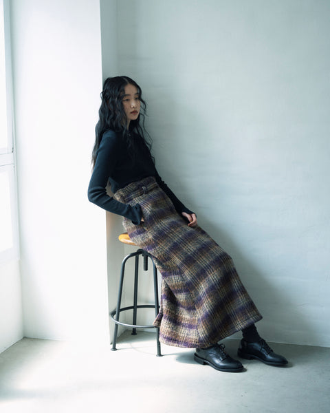 High-Waist Belted Skirt｜ベルト付きハイウエストスカート