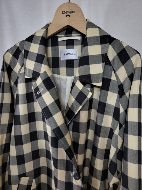 Raglan Sleeve Classic Check Coat｜ラグラン切替コート